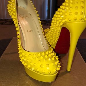 Christian Louboutin Bianca Spikes Canary